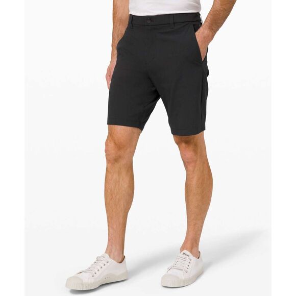 Lululemon Commision Classic-Fit Short 9" Warpstreme Black Mens 36 - Picture 1 of 6